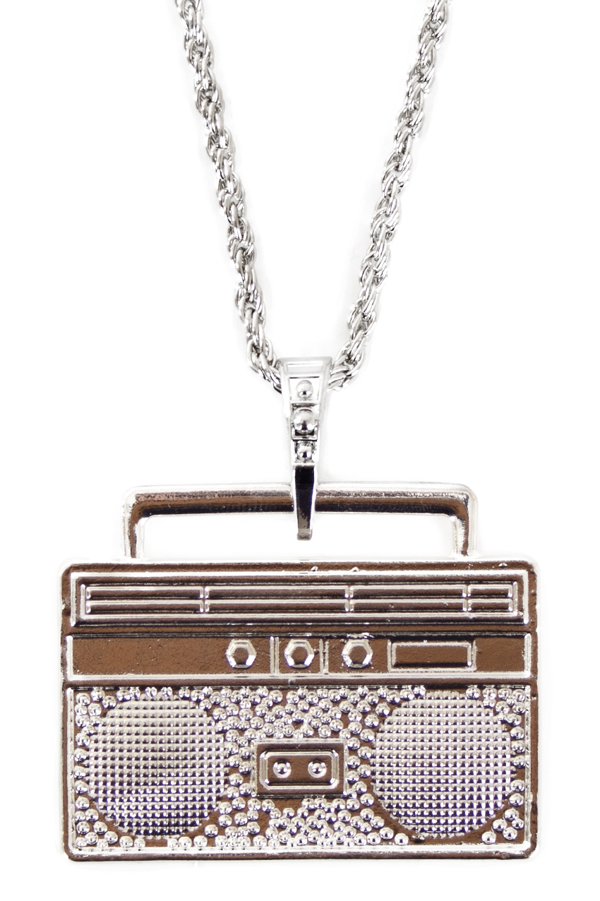 Necklace ghetto blaster