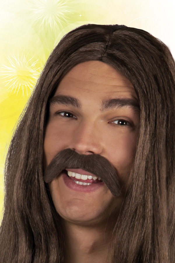 Moustache brown Hippie