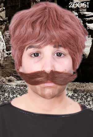 Brown moustache Ted