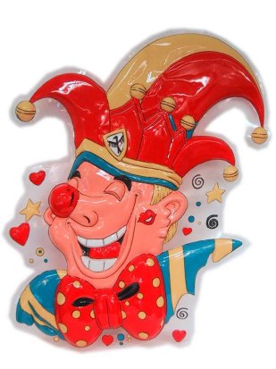 Plastic wall decoration prince Carnaval 60 x 45 cm