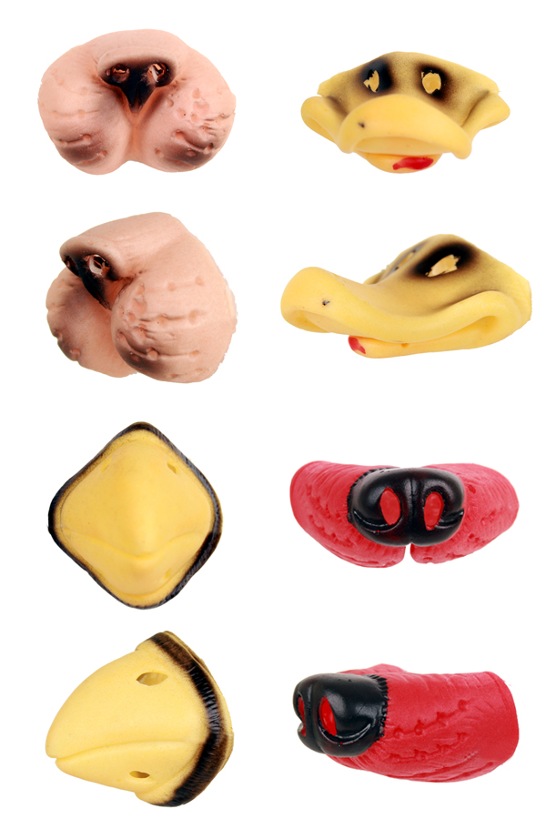 Assorted rubber noses with rubber band