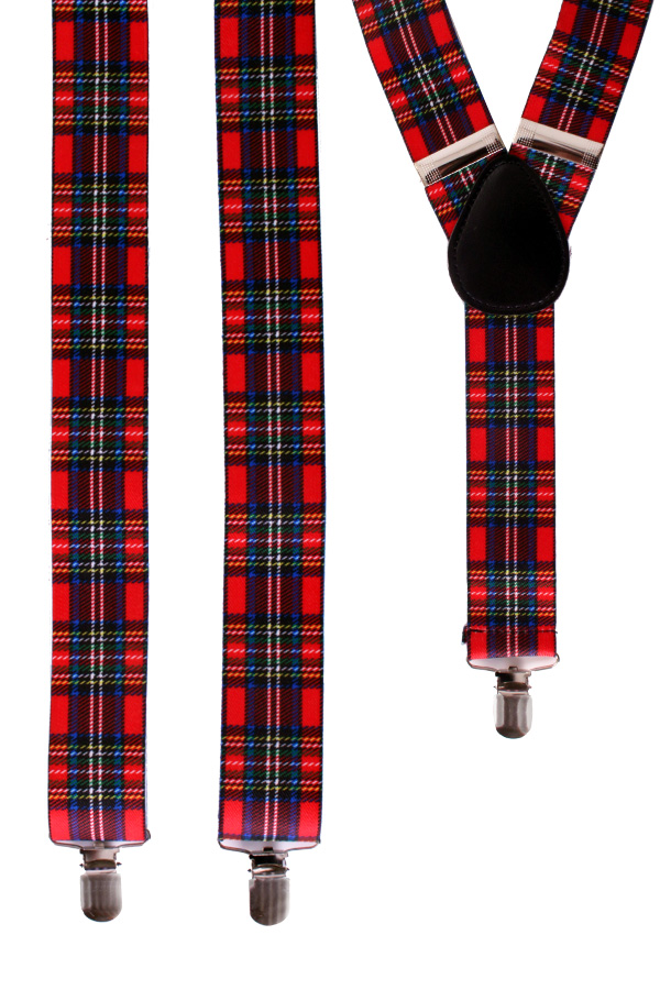 Suspender Tartan 2.5 cm wide