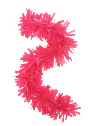 Pink pvc garland fire-retardent 10 meter