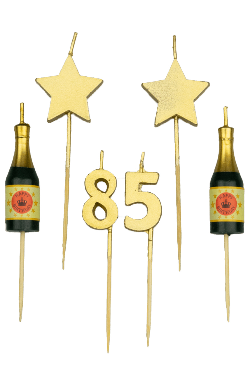 Party cake candles 85 years