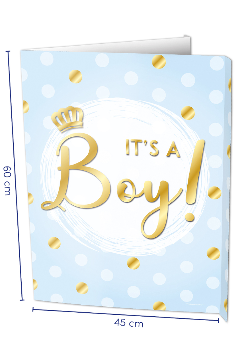 Window sign It's a boy !  60 x 45 cm