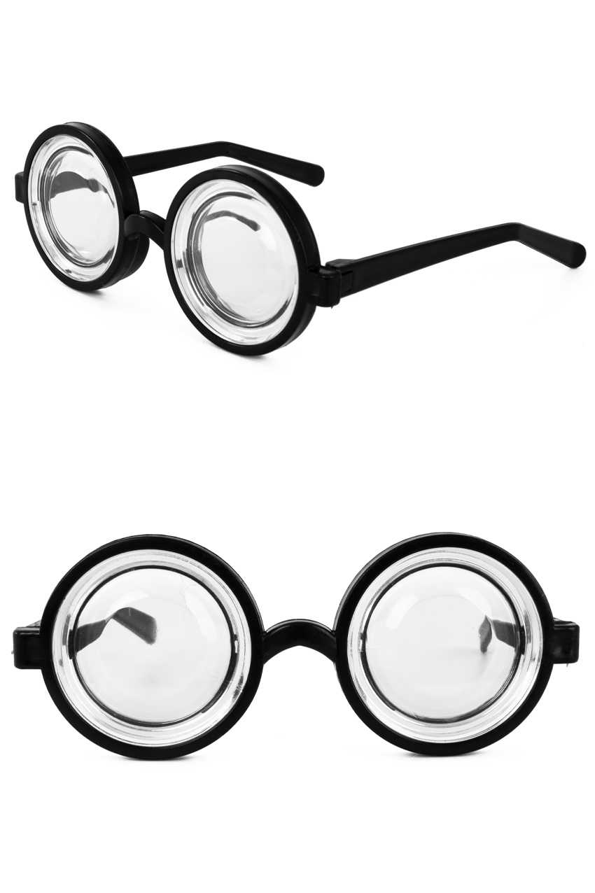 Jam jar glasses with black frame