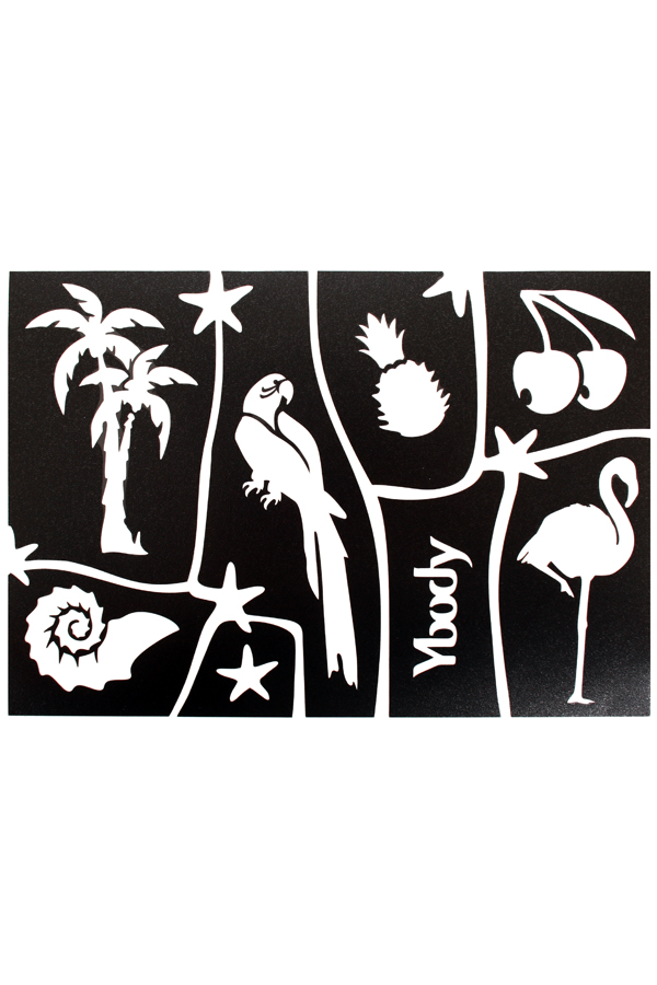 A5 Stencil Tropical