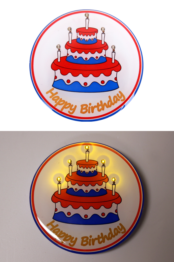 Light up button Happy Birthday