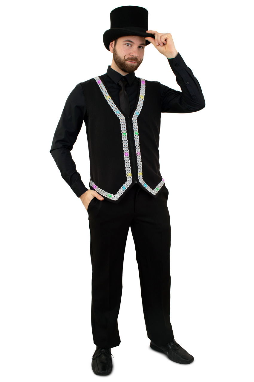 Lighted vest with silvertape