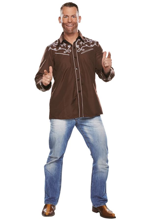 Country brown blouse