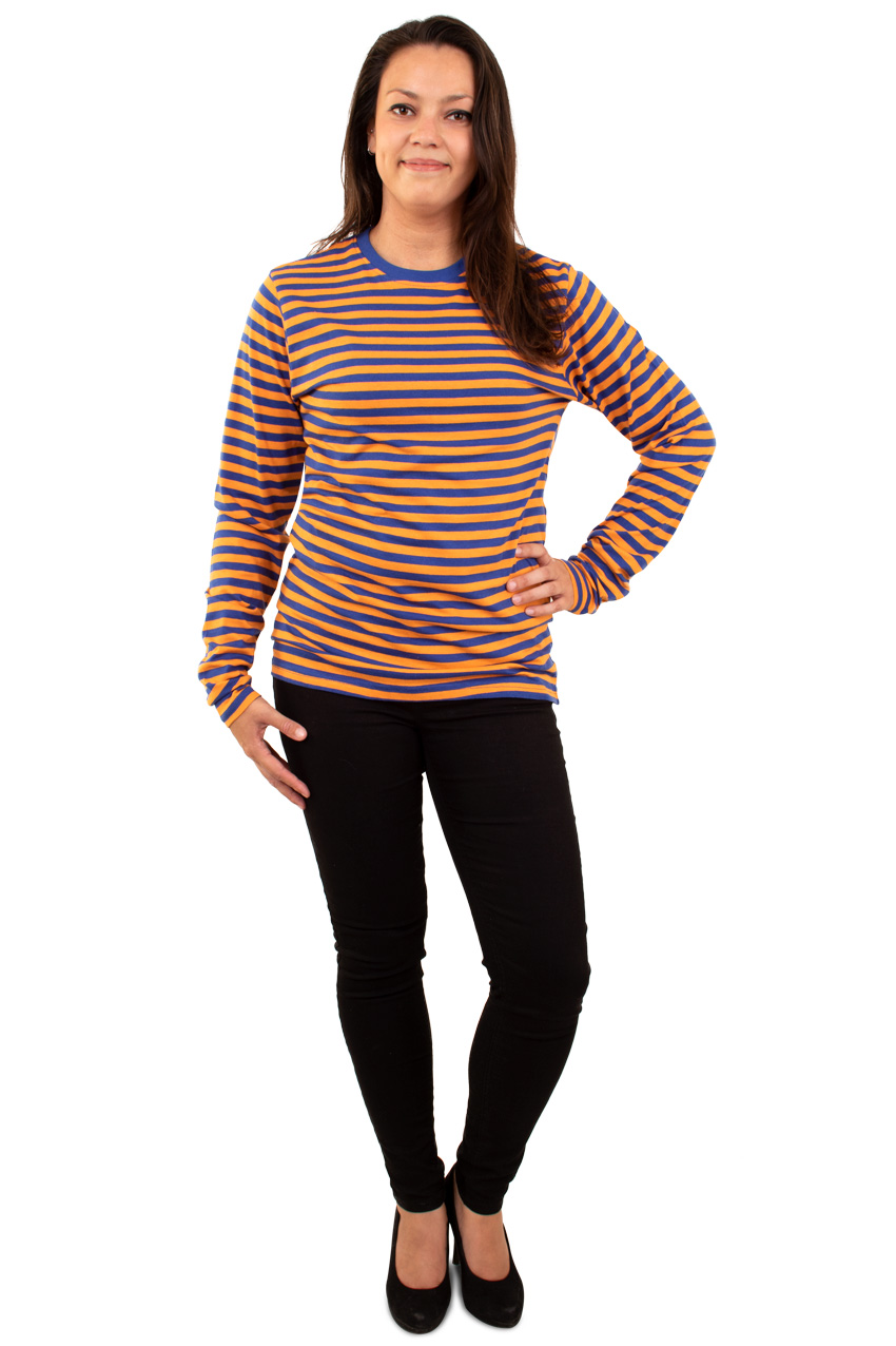 Sailor shirt orange/blue long sleeve 