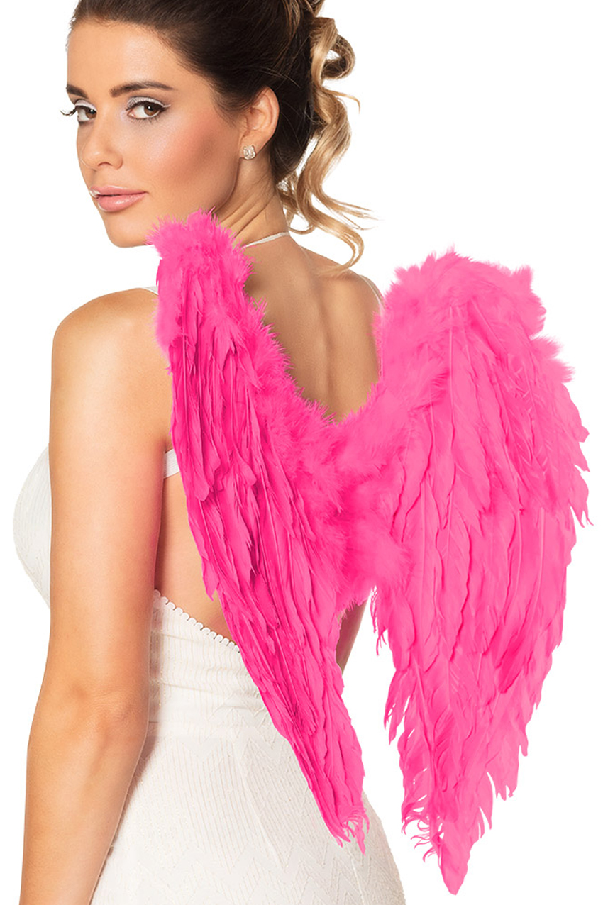 Angel wings feathers pink 50 x 50 cm