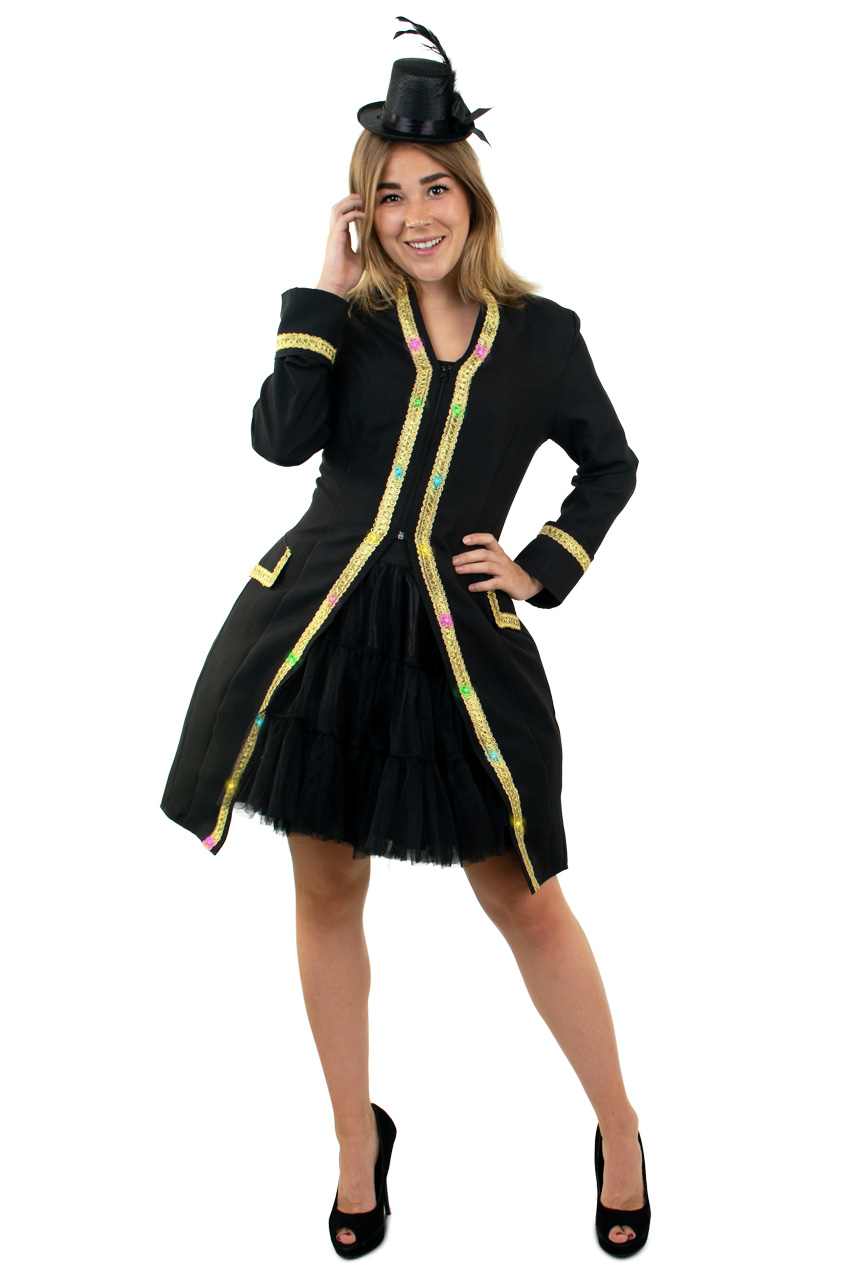 Lighted jacket with goldentape