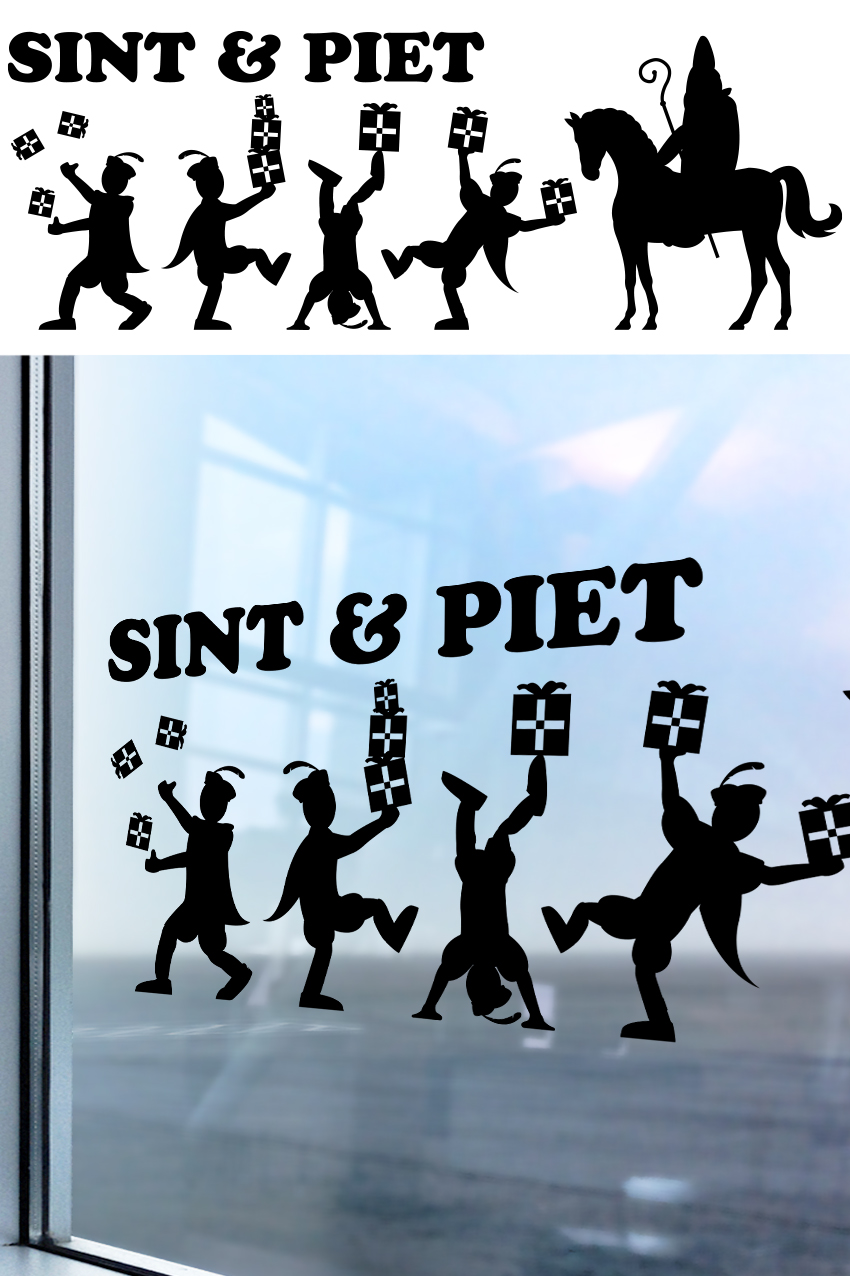 Adhesive sinterklaas gift 