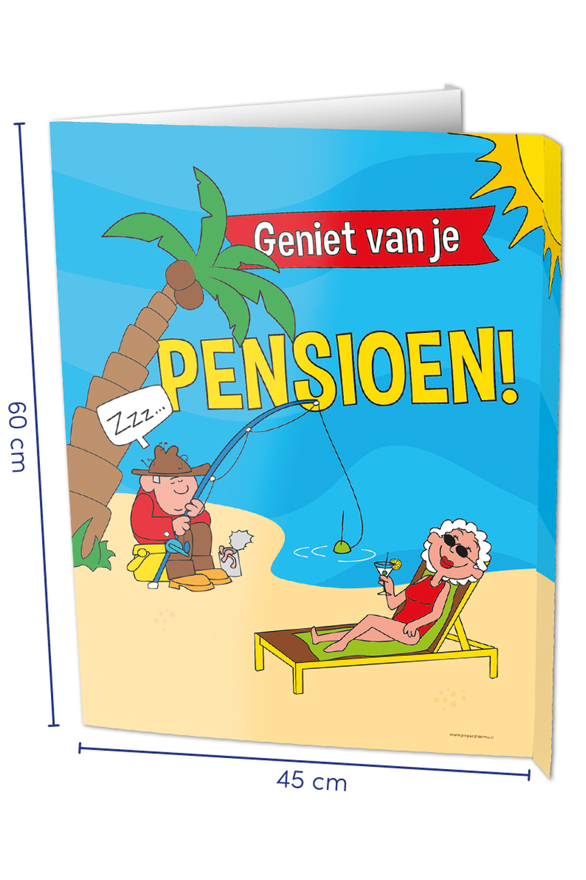 Window sign Pensioen 60 x 45 cm