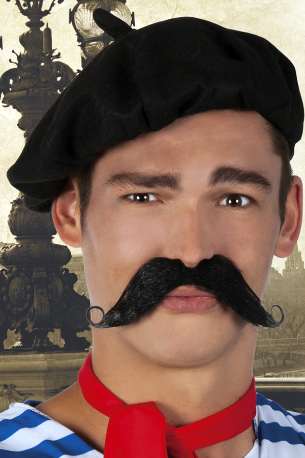 Moustache black Frenchman