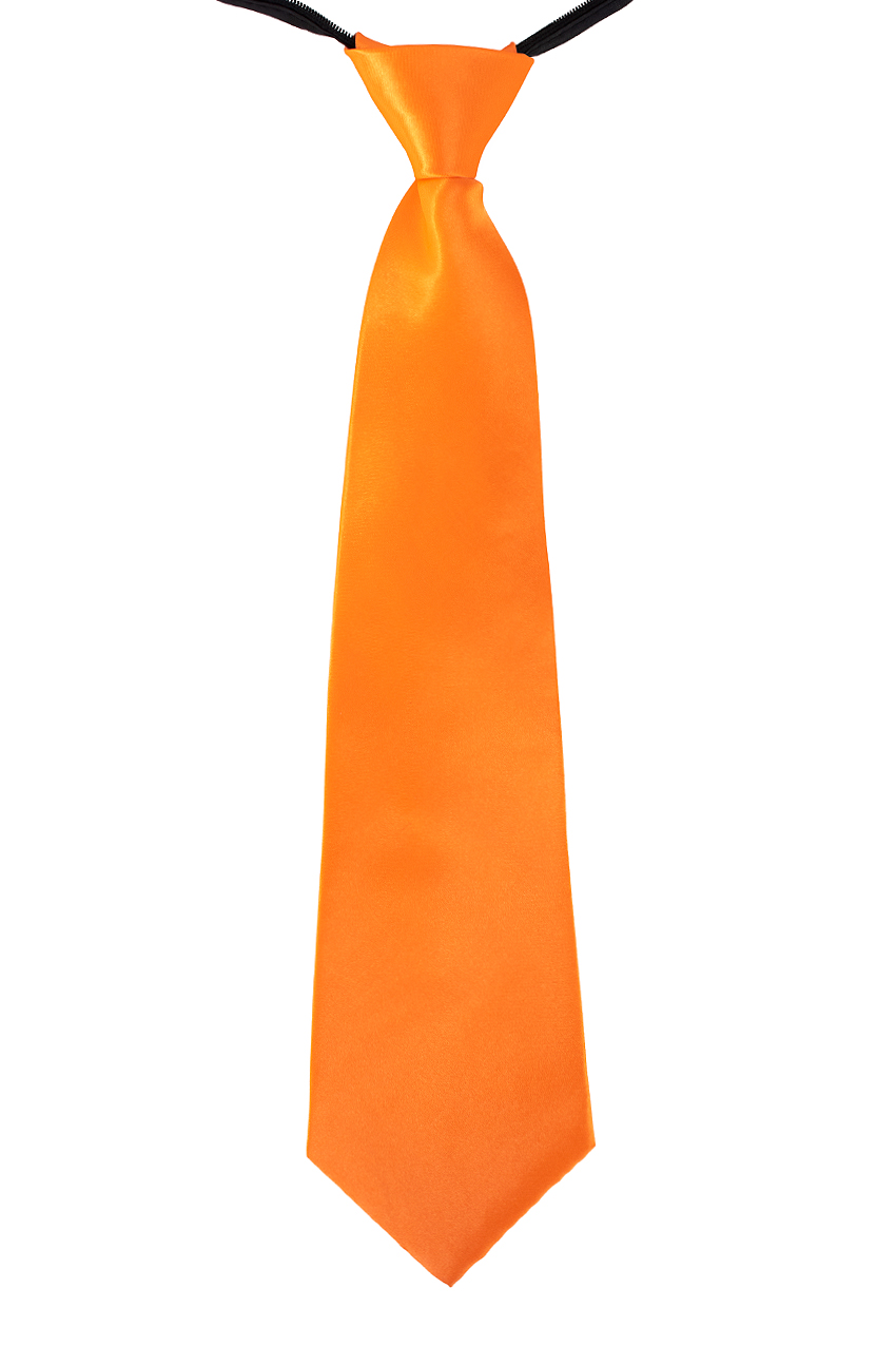 Necktie orange 10 x 40 cm