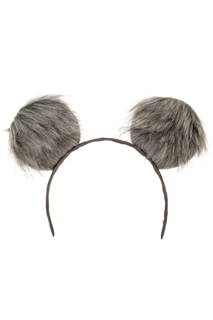 Diadem large plush ears Gray