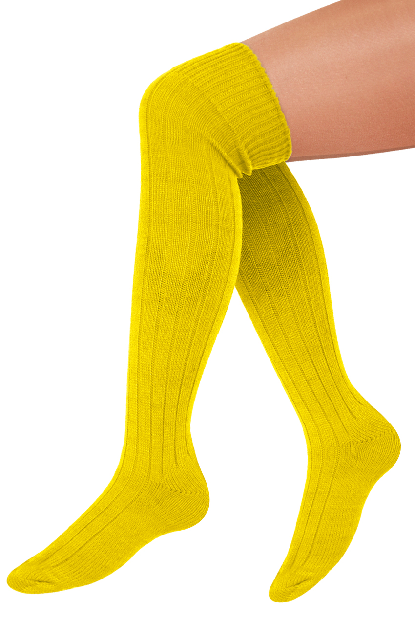 Knee socks yellow size 41 - 47