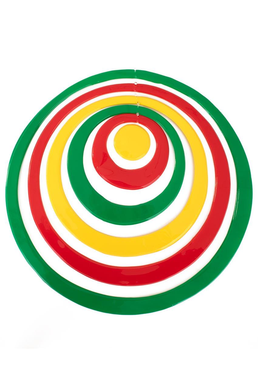 Red, yellow and green circles mobile ø 43 cm