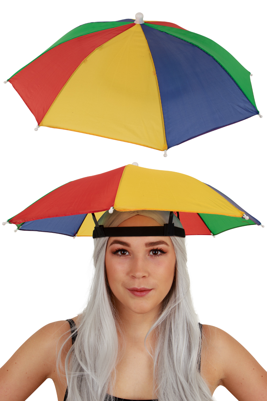 Head umbrella red yellow green blue