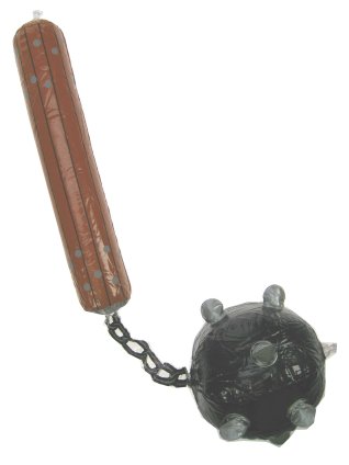 Inflatable spiked balls flail