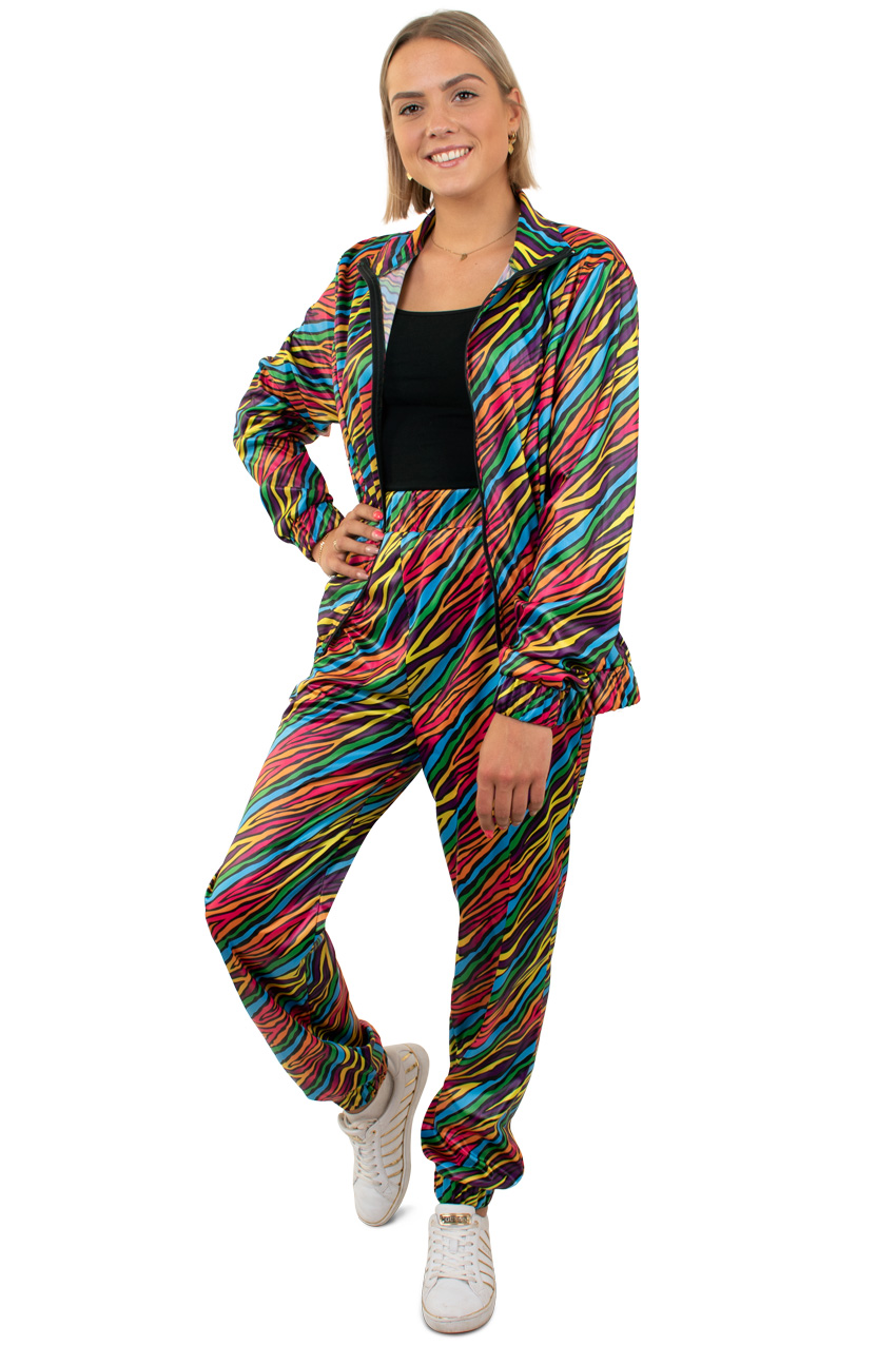 Tracksuit 80`s zebra women