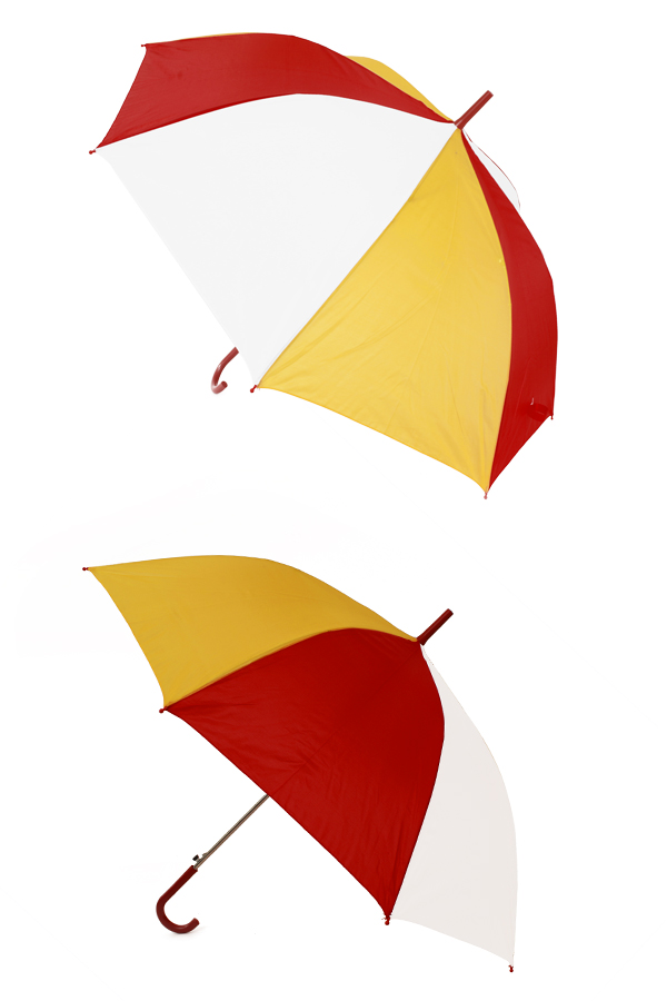 Red, white and yellow umbrella 59 cm.