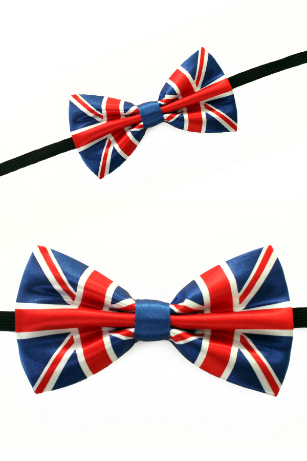 Satin bowtie United Kingdom size 13 x 7 cm