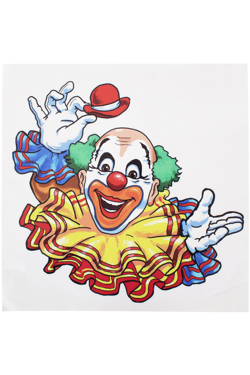 Adhesive clown 35x40 cm