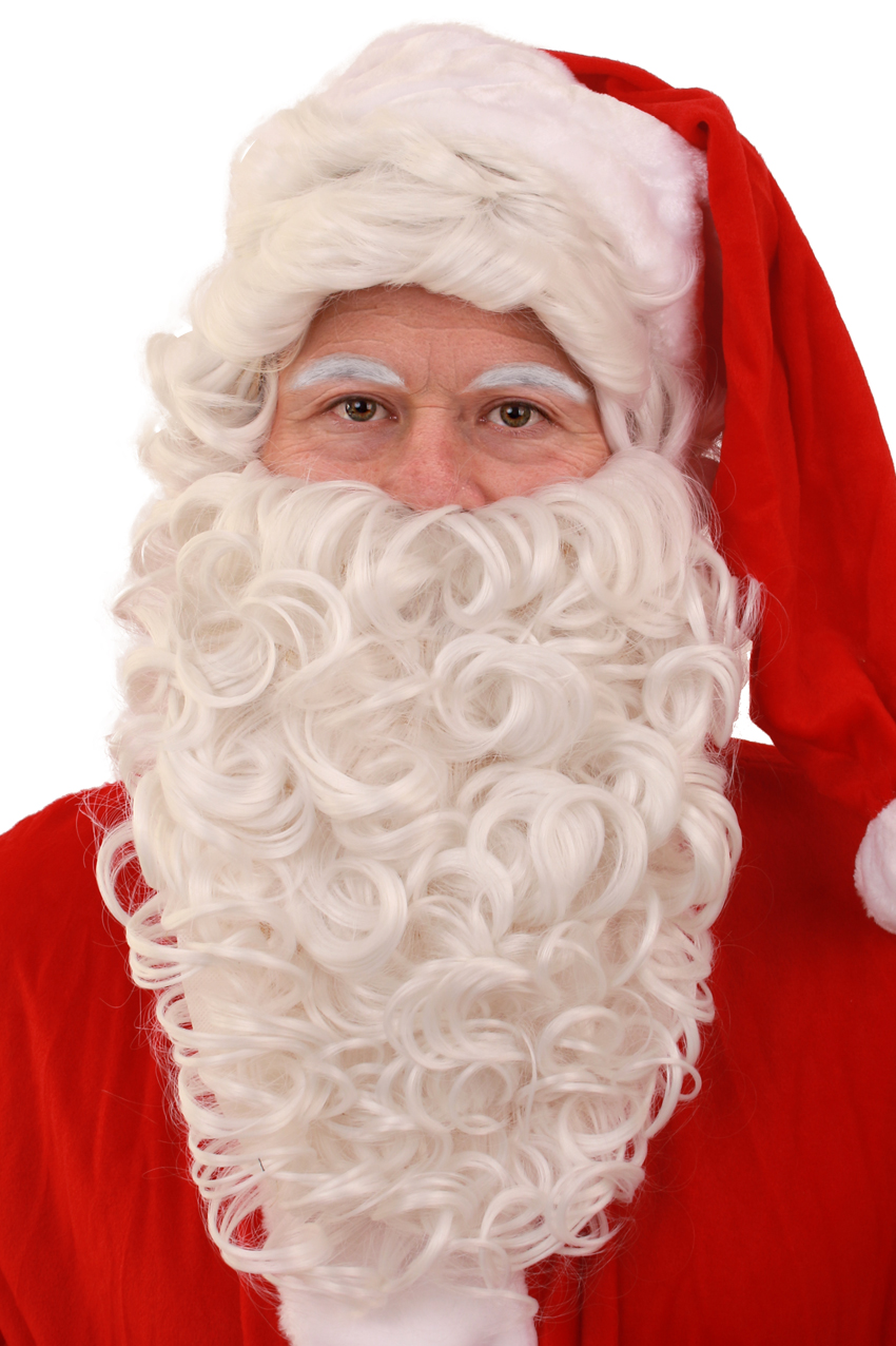 Santa Claus beard and adjustable wig 