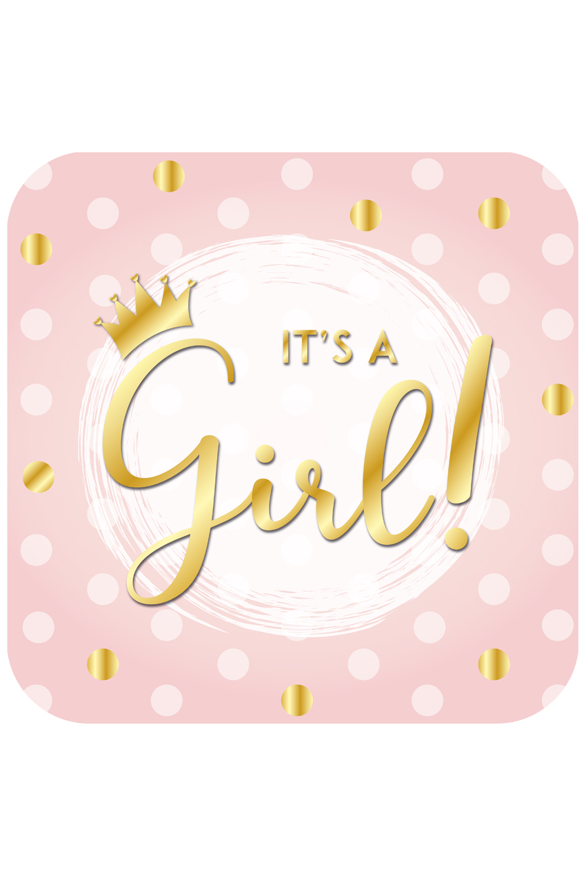 Tribute shield It's a girl