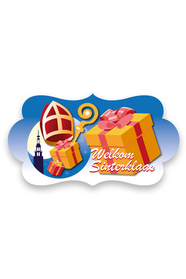 Party sign Sinterklaas