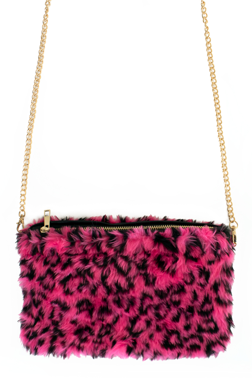 Bag panther pink fur