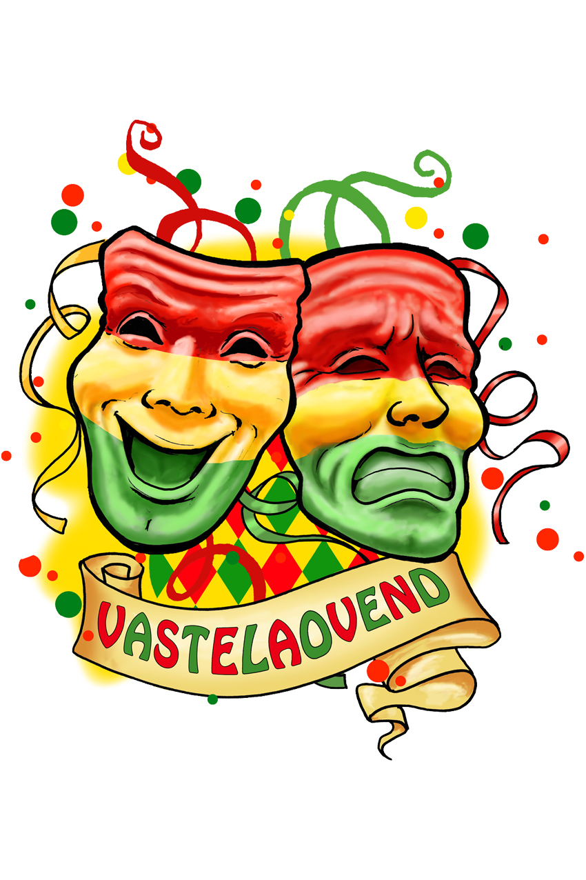Adhesive Mask laugh and tear 22.5 x 30 cm