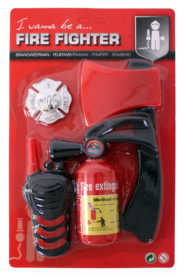 Fire department set mini 2 assorted