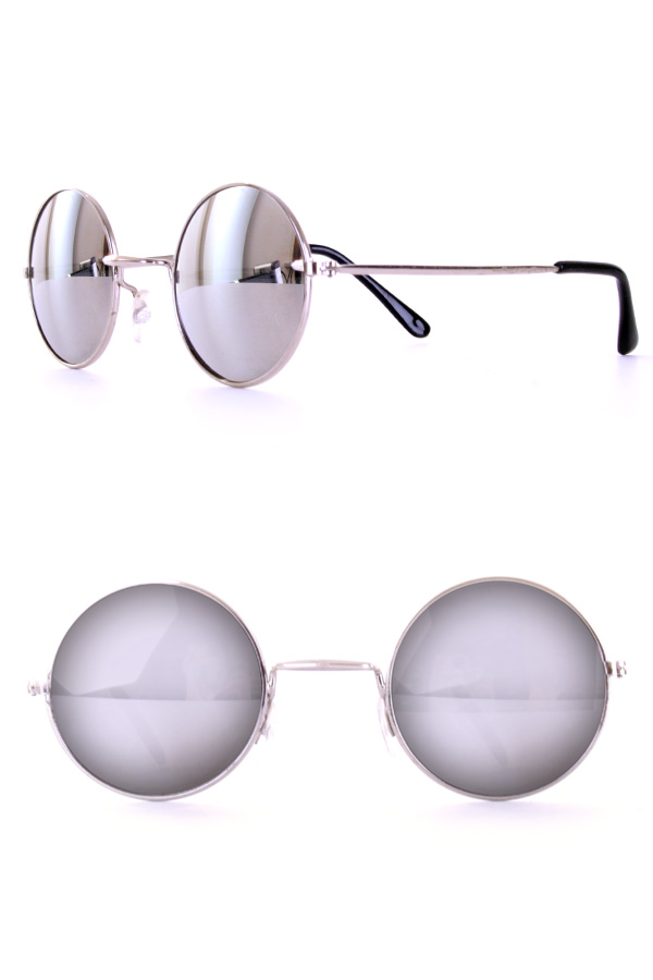 John Lennon silver mirror glasses 