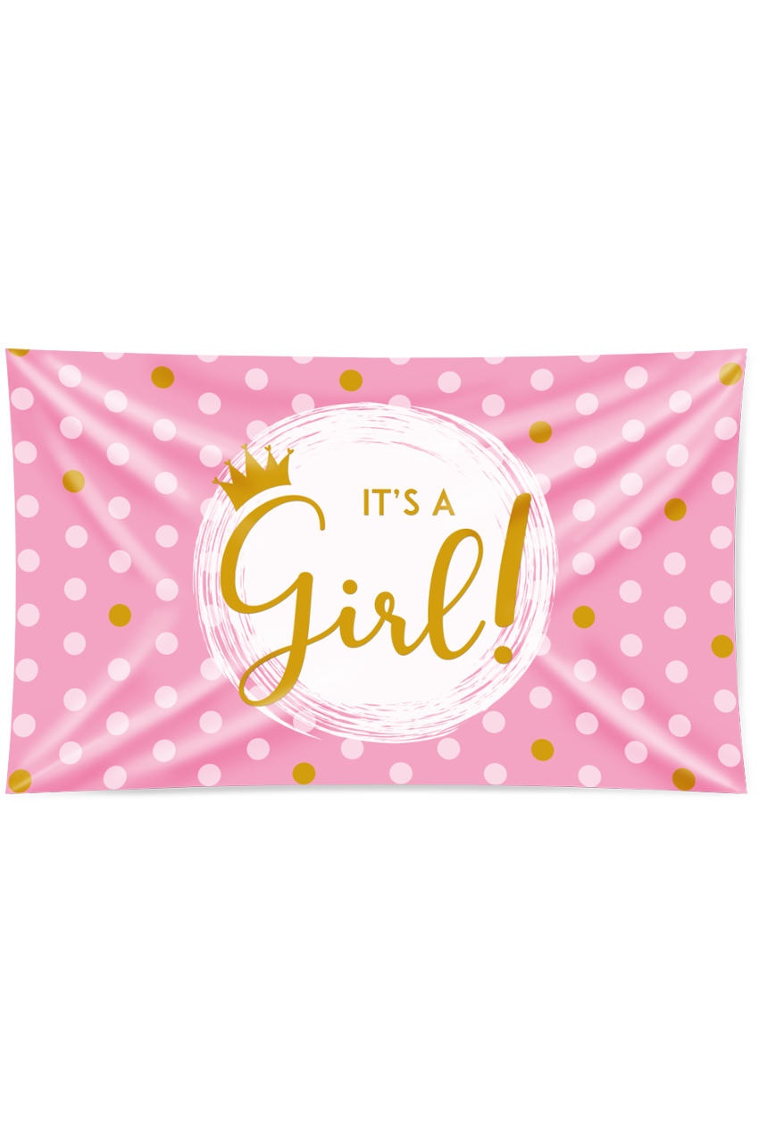 Flag It's a girl ! 90x150 cm.