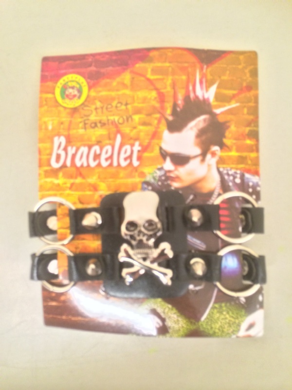 Punk bracelett with rings deluxe