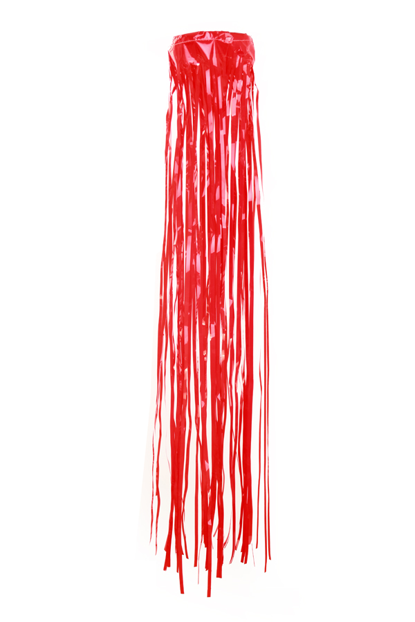 PVC strings windsock red 80 cm. FIREPROOF