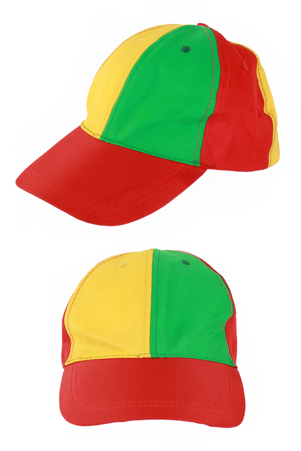 Cap red/yellow/green adjustable
