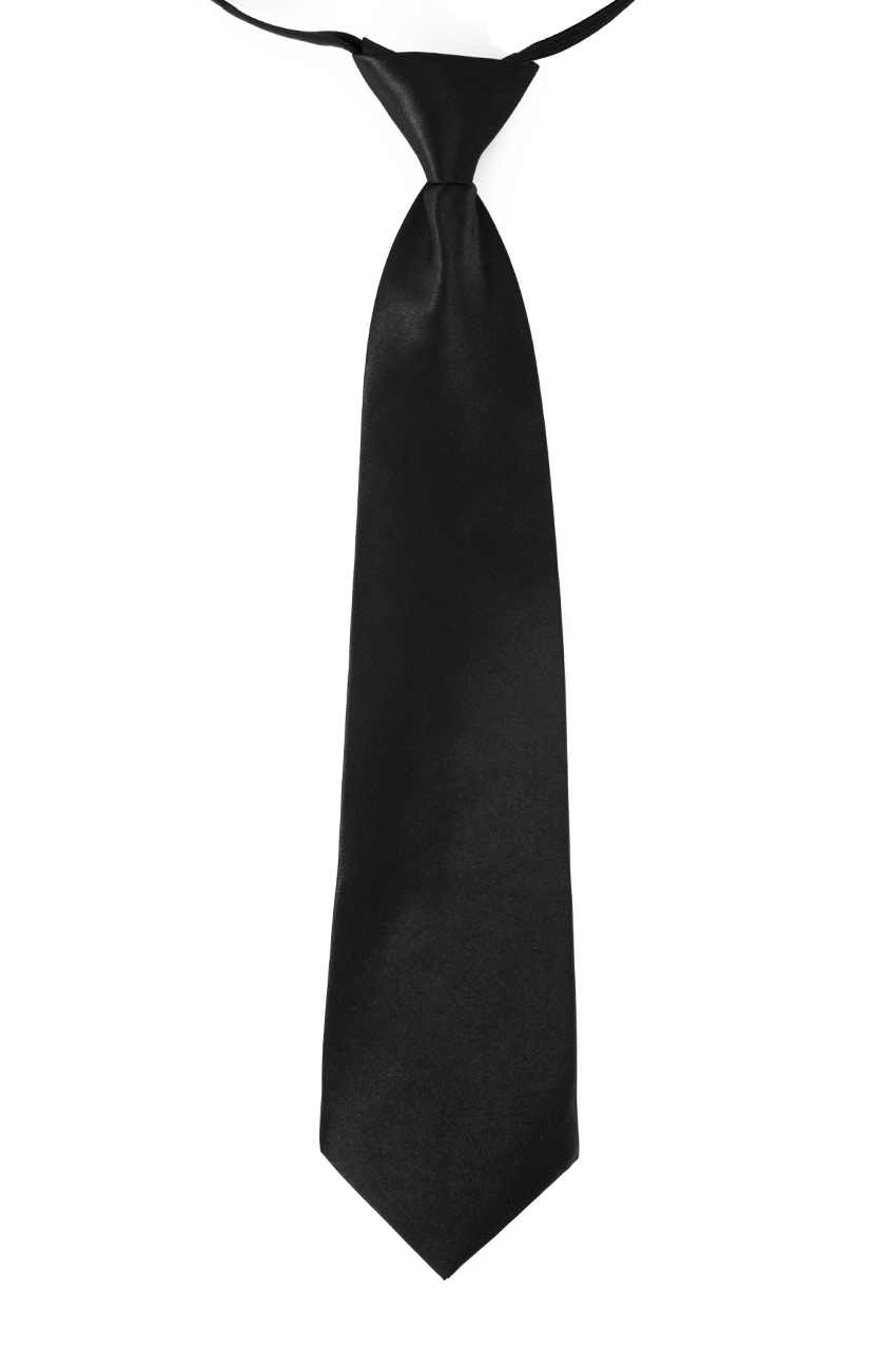 Necktie black 10 x 40 cm