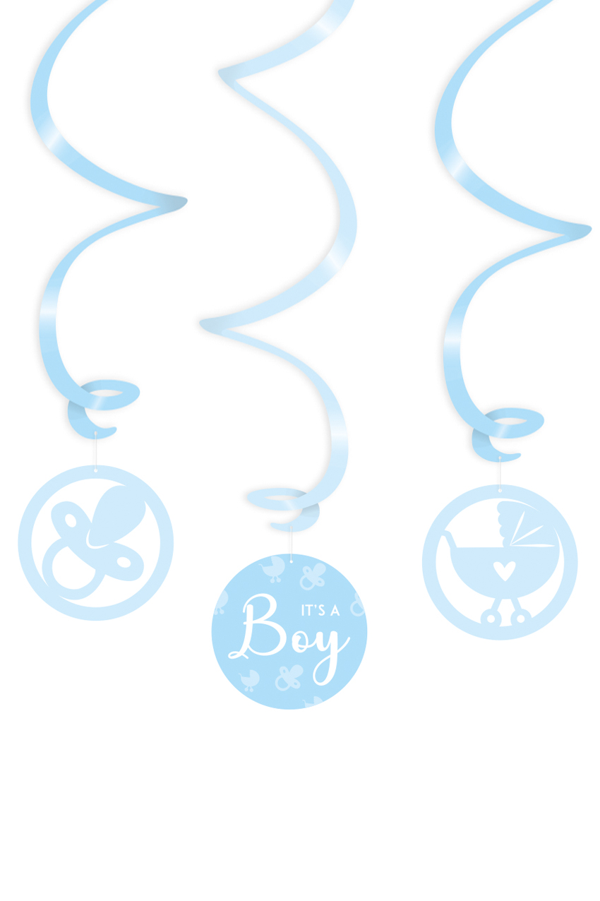 Swirl decoration x 3 It's a Boy 