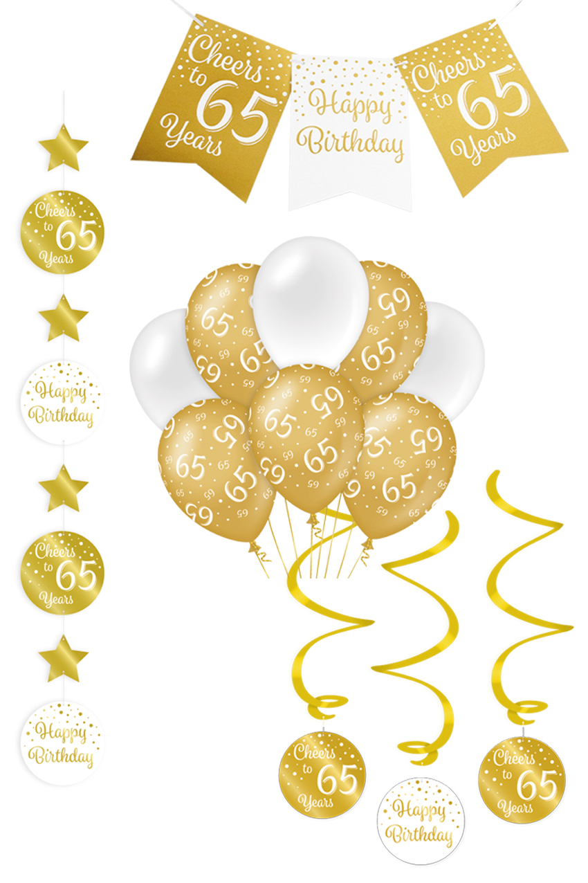 Birthday Party Set 4 pcs 65 years