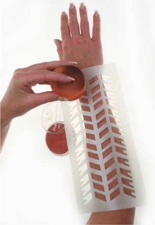 PXP Stencil tyre tracks