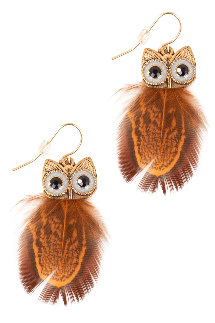Earrings owl