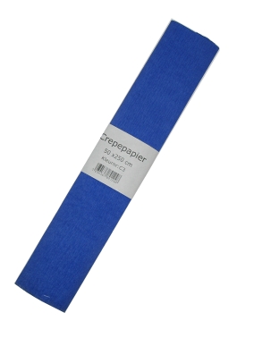Blue crepe paper 250 x 50 cm