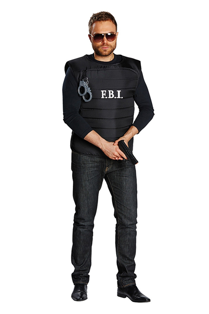 jacket F.B.I. with handcuffs