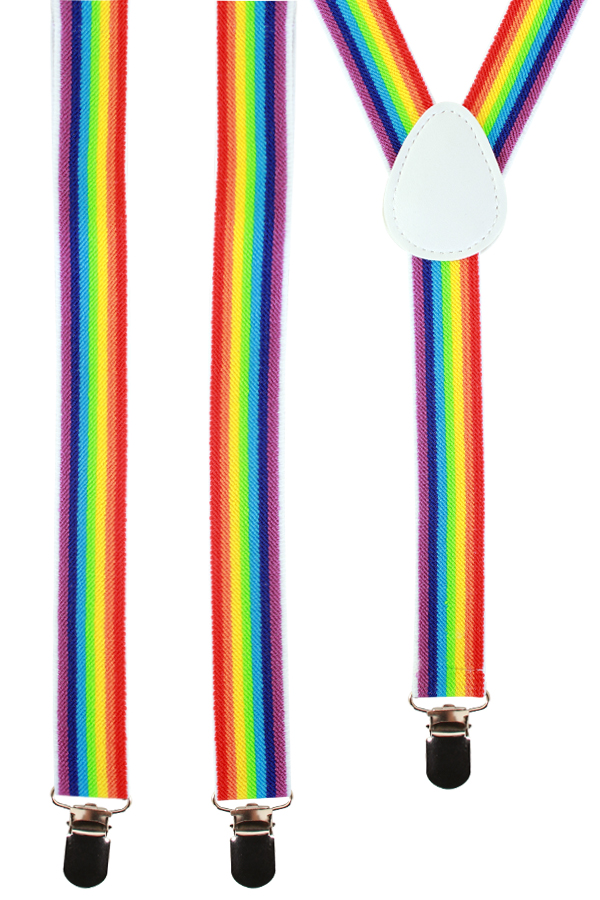 Suspenders rainbow