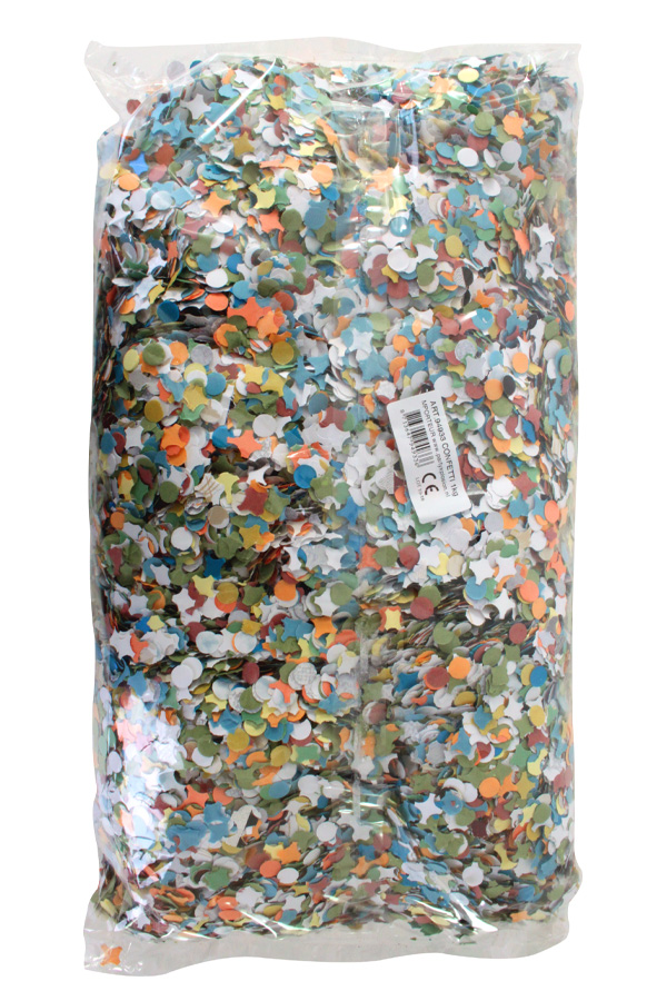 Angular multi coloured confetti 10 x 1 kg  A quality